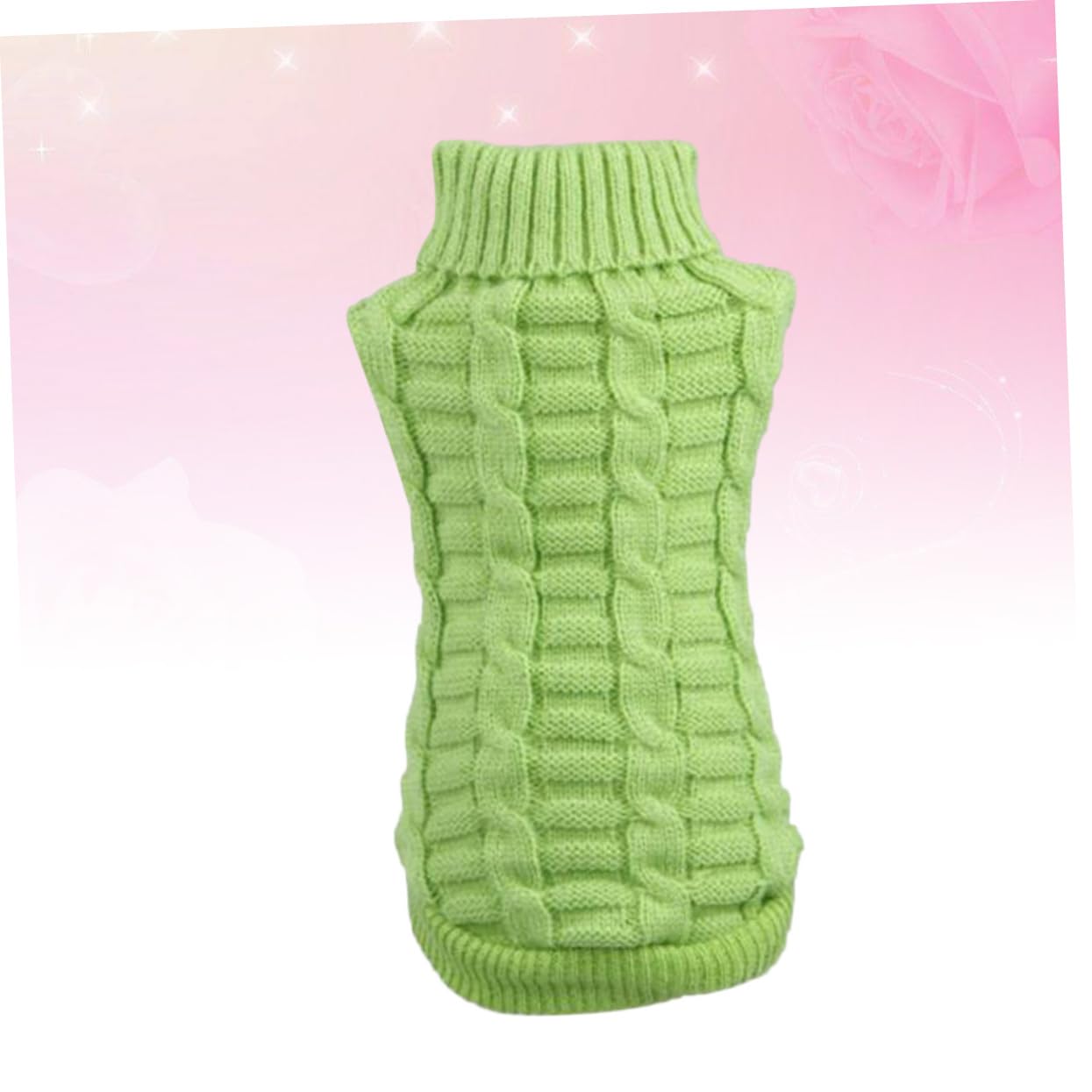 BESPORTBLE 3pièces Pull pour Chien Douce Manteau Hiver Vert Uni pour Chiot Parfait pour Activités Extérieures Photos Spéciales