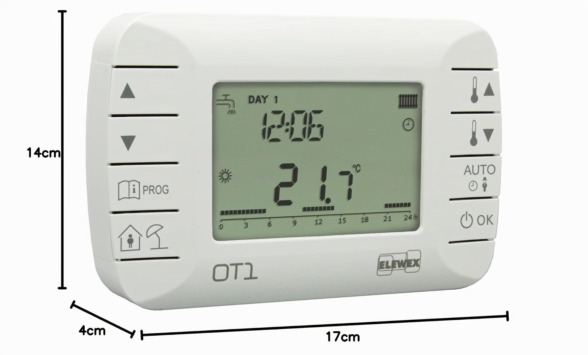 VEMER VE794100 OT1 - Cronotermostato Ambiente Settimanale Modulante per Caldaia con Protocollo OpenTherm Classe V, Bianco