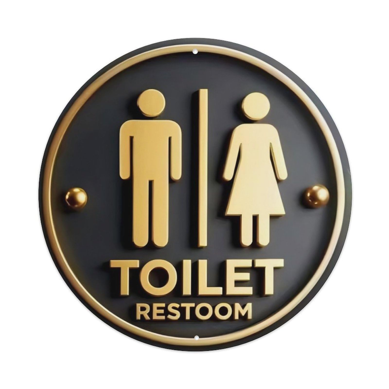 Toilet Aluminium Sign 20x20cm