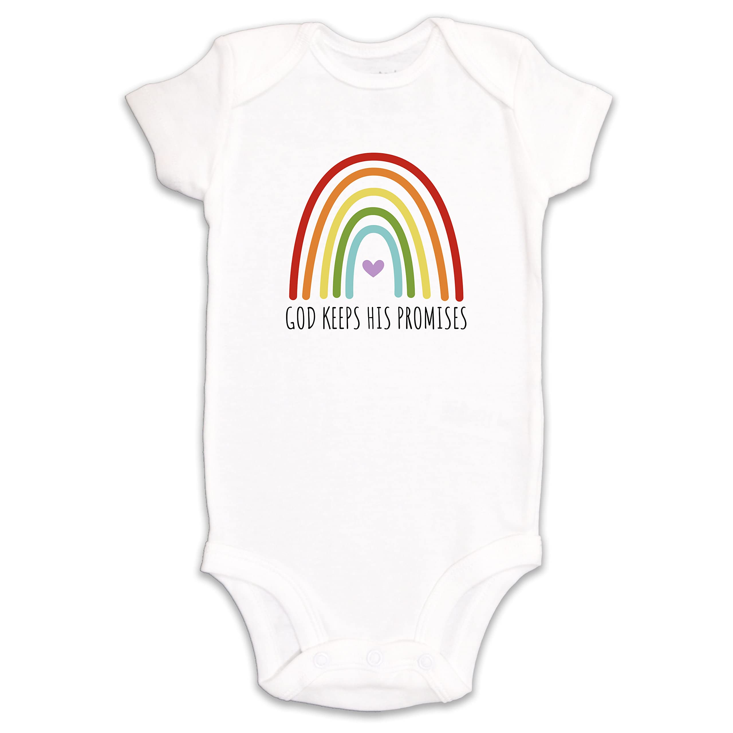Kate & Meri God Keeps His Promises Rainbow Baby Onesie/Bodysuit (12M)