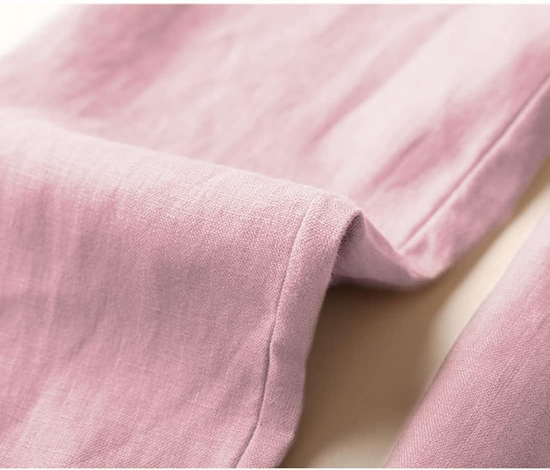 Tanming Linen Pants for Women Summer Casual High Waisted Drawstring White Beach Pant - Image 2