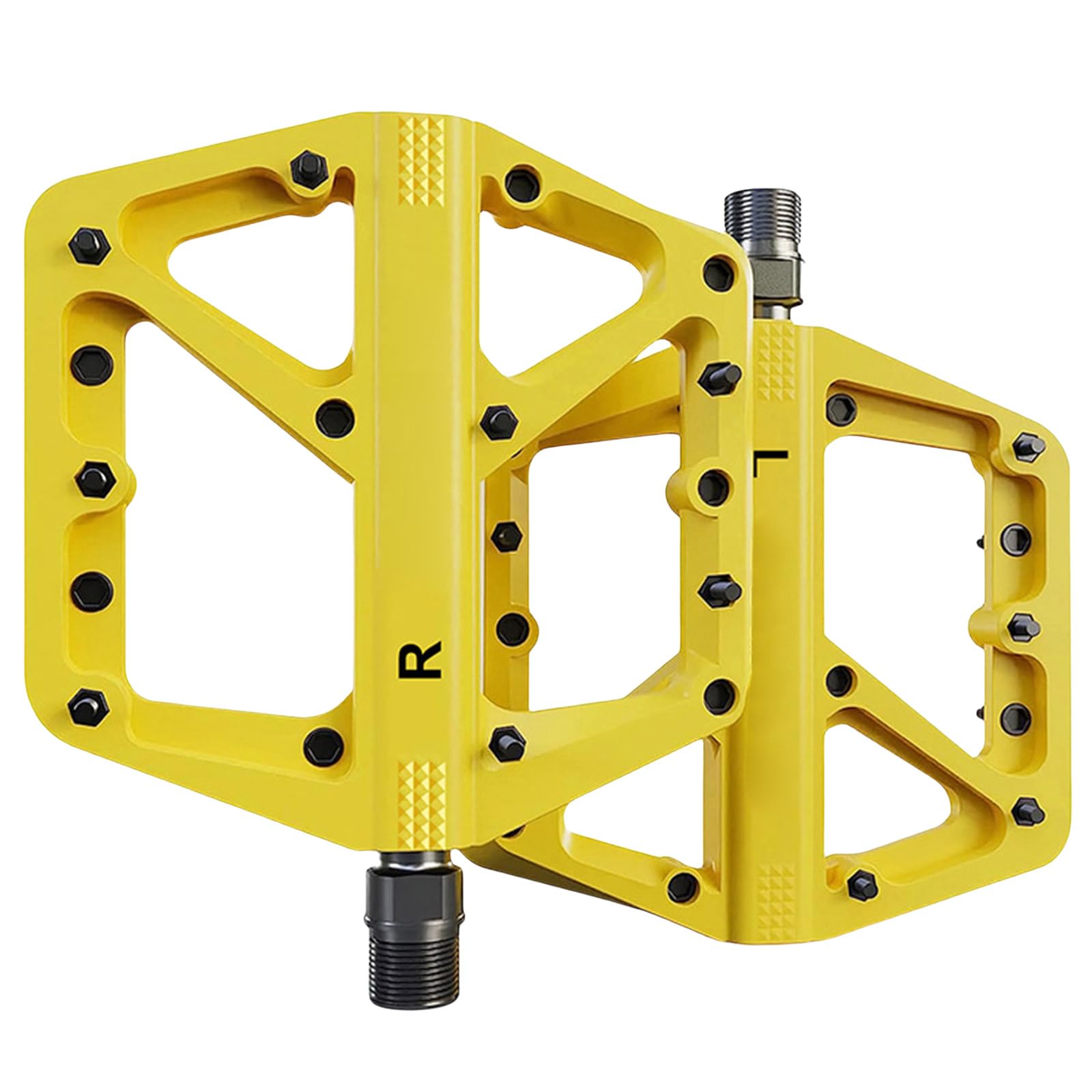 Generisch Pedali per mountain bike, con ampia piattaforma antiscivolo, in nylon, con cuscinetti sigillati da 9/16", adatti per ciclismo da strada ergonomici