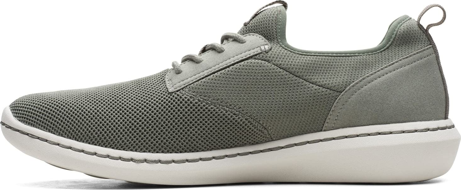 Clarks Men's Step Urban Low Oxford, Olive Textile, 8.5