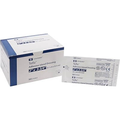 7539Lf Telfa Island Wound Dressing, Latex Free, Sterile Gauze 2 X 3-3/4", Adherent 50per Box. 7539Lf by