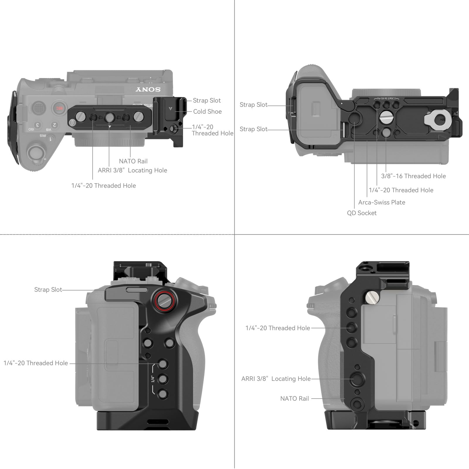 Amazon | SmallRig Sony FX3 / FX30用ケージキット ケージ、Vマウント