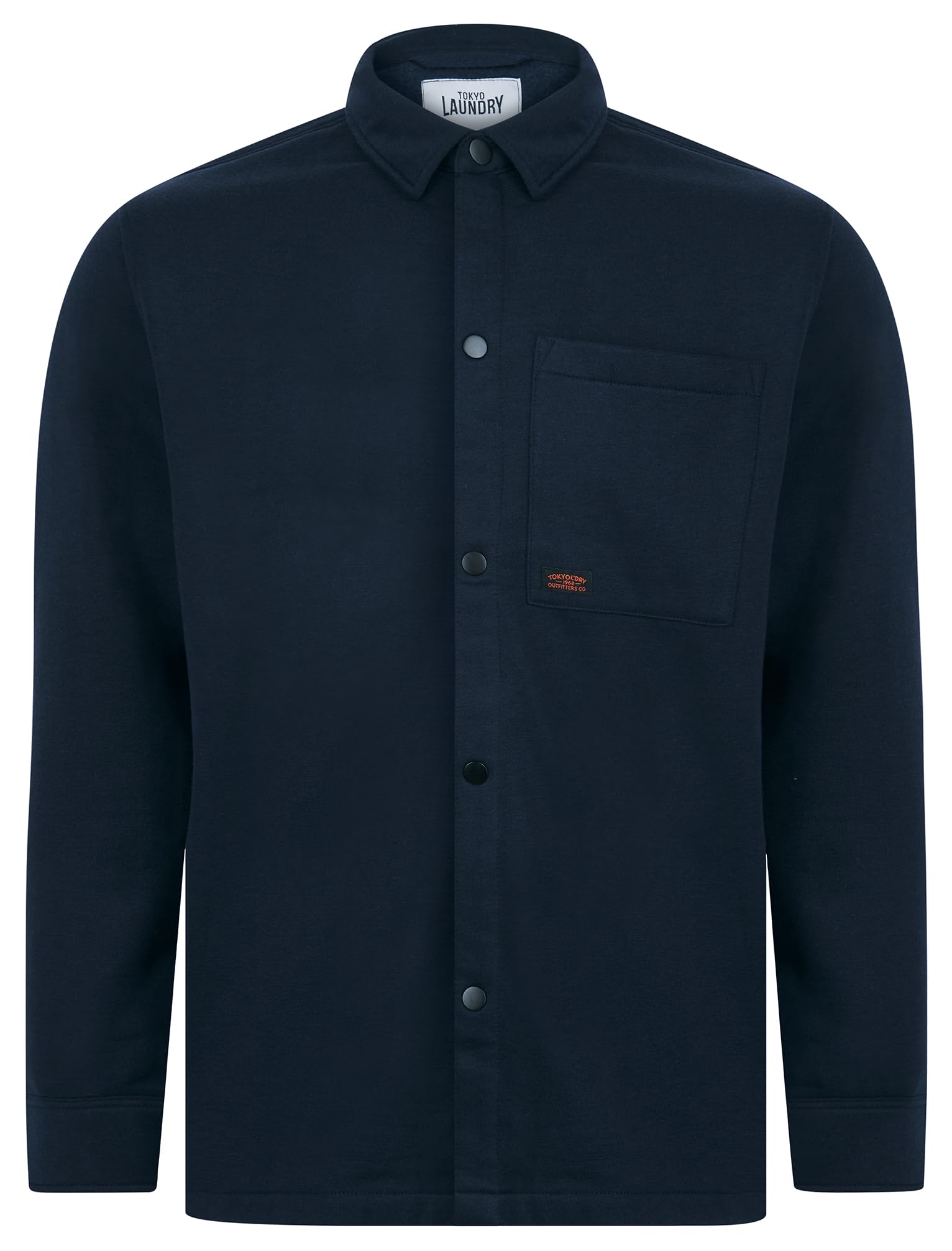 Tokyo Laundry Men's Thick Brushback Fleece Button Down Overshirt