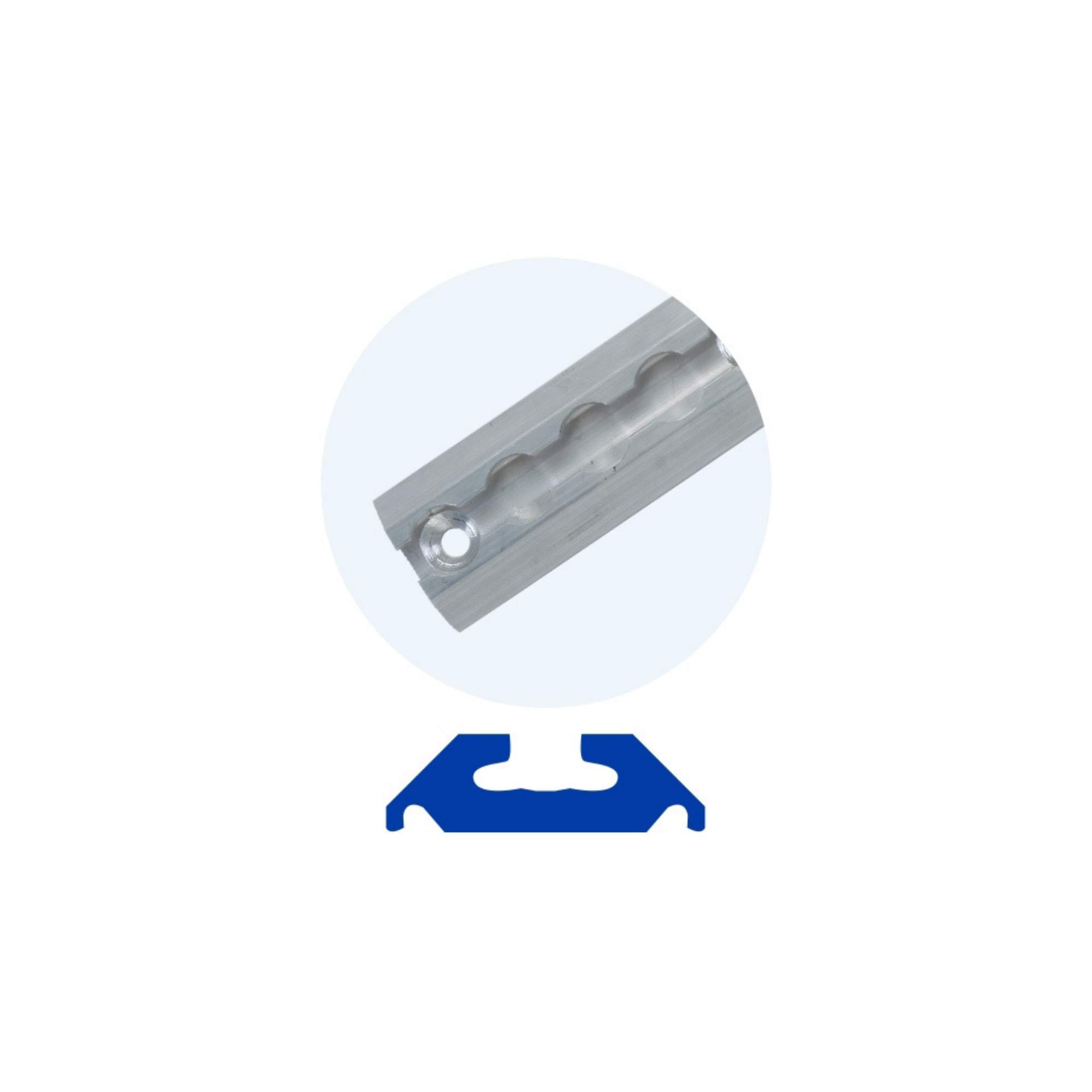 Moto Cinch 12” L-Track (Logistics or Airline Track) Cargo Control and Equipment securing Track