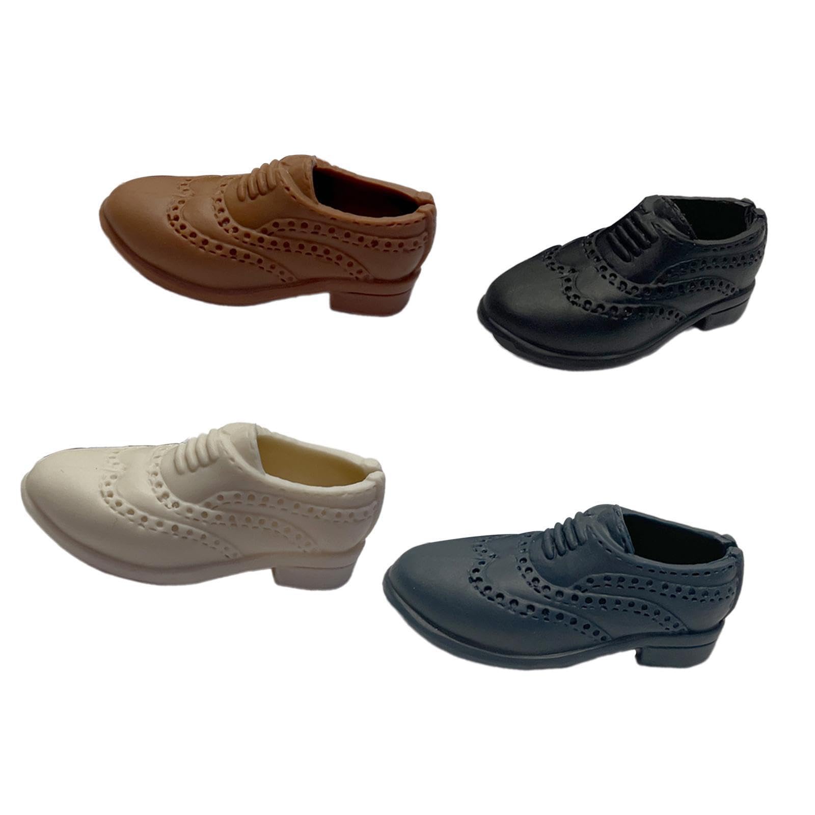 kesurpae 1/6 Scale Shoes Action Figure Accessories Fitment Comfortable Touching Boots Male Dolls and Figures 1/6 Scale Figures Shoes.Suitable for Most Male Jointed, Style A
