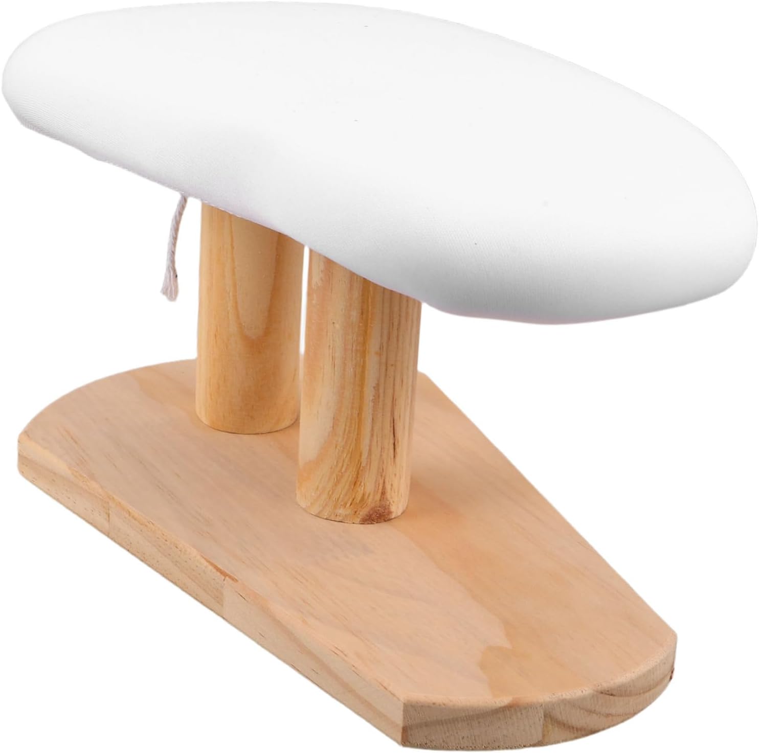 Garneck Tabletop Ironing Board Sturdy Stability with Padded Surface and Wooden Base for Precise Results and Narrow, Extra Wide Area on Shirts for Home Ironing Routines and Apartment Use