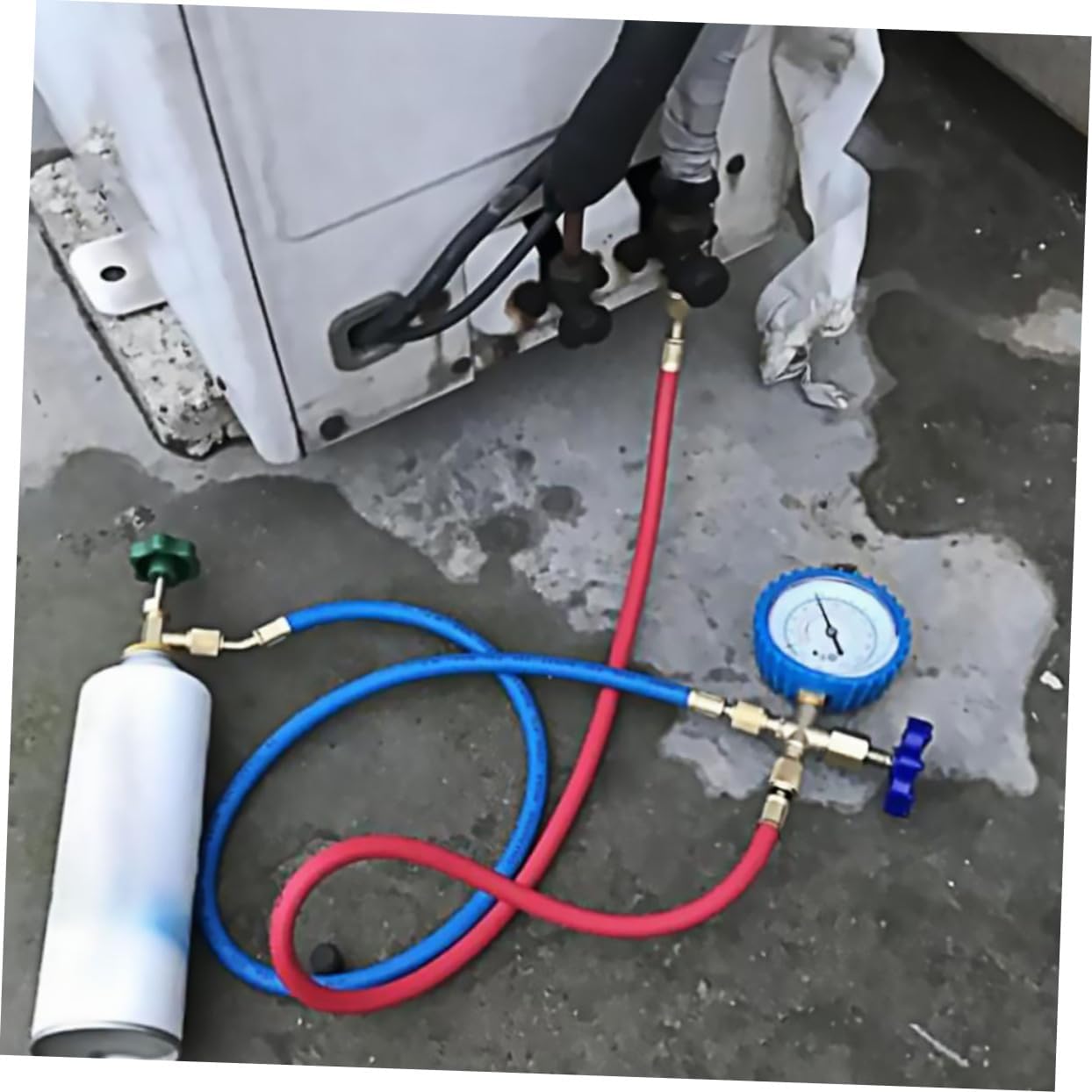 Car Air Conditioner Repair Tools Recharge Pressure Gauge Manometer Tool Set Easy to Use