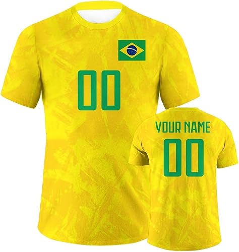 Camisetas de fútbol personalizadas con banderas nacionales, nombre y número personalizados para hombres, mujeres, jóvenes, camiseta de fútbol,