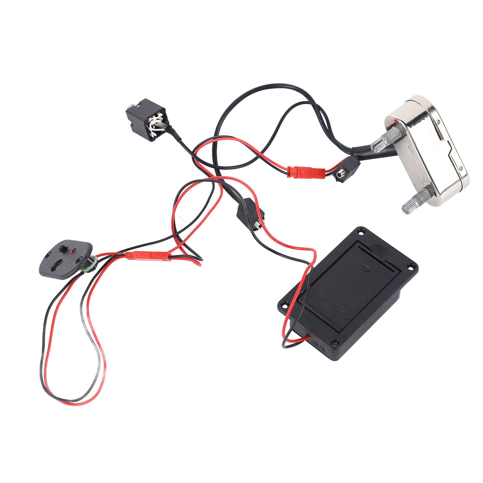 WALFRONT Micro pour Violoncelle, Micro pour Violoncelle avec Préamplificateur EQ, Accessoire pour électrique Haute sensibilité et Faible Bruit pour Musiciens de Taille 4/4 3/