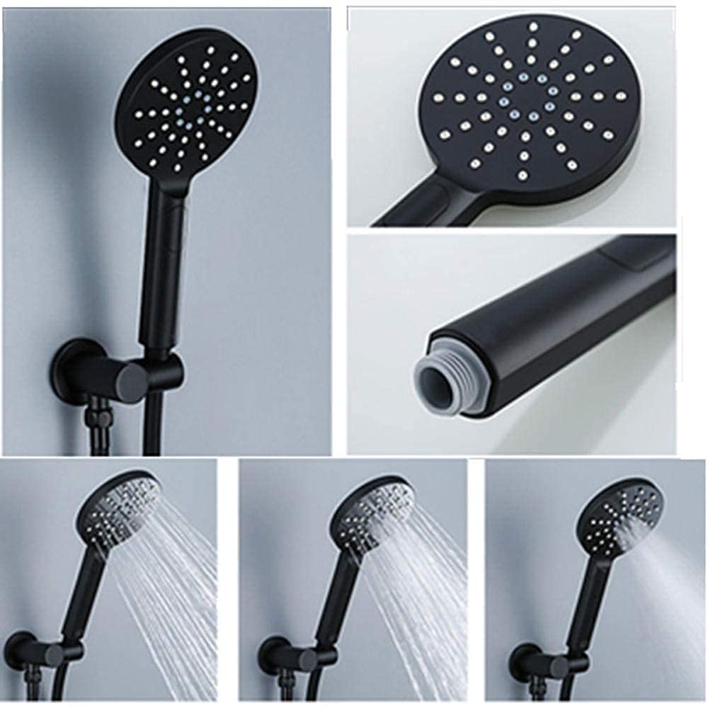 Zestaw prysznicowy Czarny Mikser Mosiądz 12 in Round Rainfall Prysznic Prysznicowy Bateria Den Mixer-B_12_In/B/12 godzin