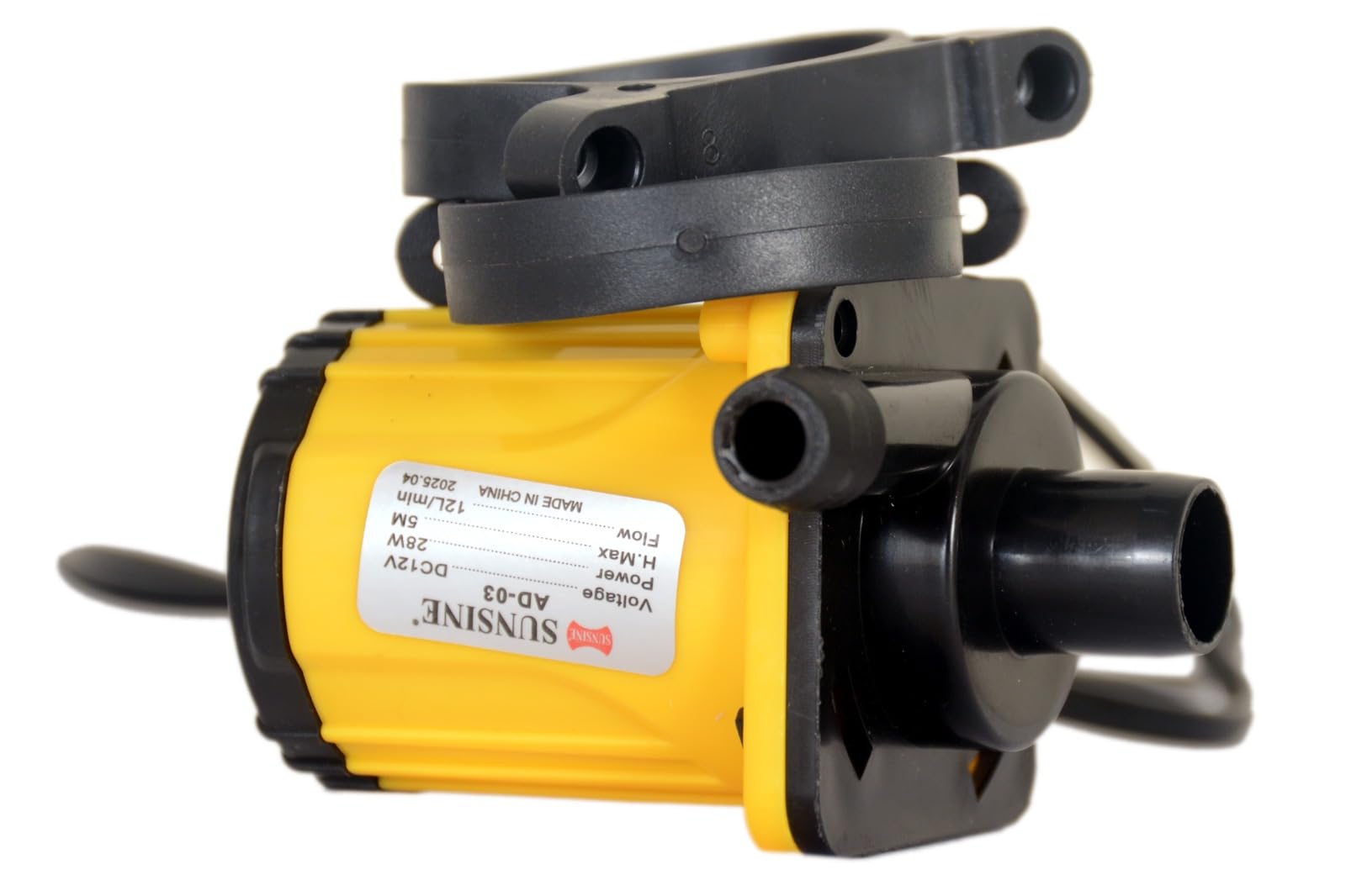 Rashri® AD-03 DC 12V 28W High Flow Brushless Water Pump | 12L/Min Water Circulation Pump | Low Noise | Inline Water Pump for Cooler, Aquarium, Fountain, Hydroponics & DIY Projects-image-4