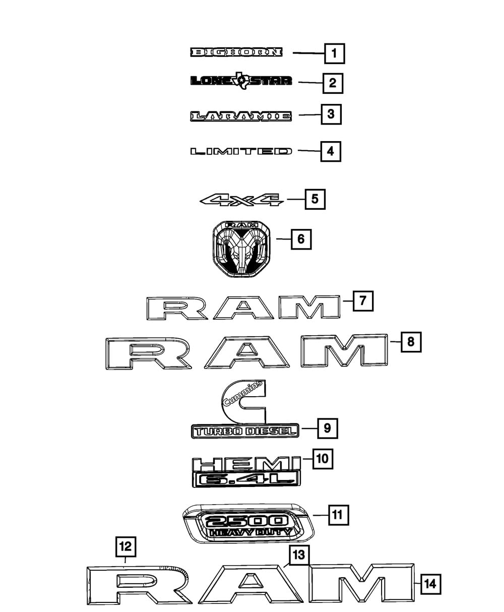 Amazon.com: Mopar 68358494AA NAME PLATEFRONT FENDER : Automotive