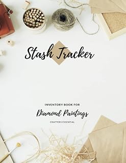 Stash Tracker, Inventory Book for Diamond Paintings, Crafters Essential: Easy Log Book for Diamond Painting Kits| Cute Inventory Book for DP Crafters ... Image | Ideal Diamond Painting Accessory
