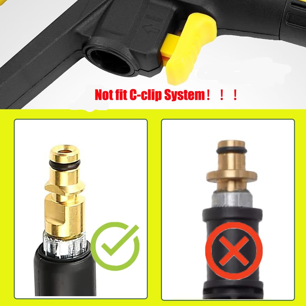 Pistolet do myjki wysokociśnieniowej Kärcher, zapasowy pistolet do myjki wysokociśnieniowej, pistolet natryskowy do Kärcher K3, K4, K5, K6, K7, węży, Quick Connect