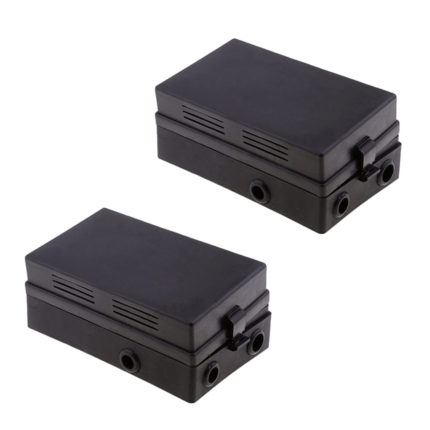 Jnchdghwa Black 2X Car Blade Fuse Holder Relay Socket Box 18 Way Blade Fuse Holder Car Automotive Insurance For Automotive Marine