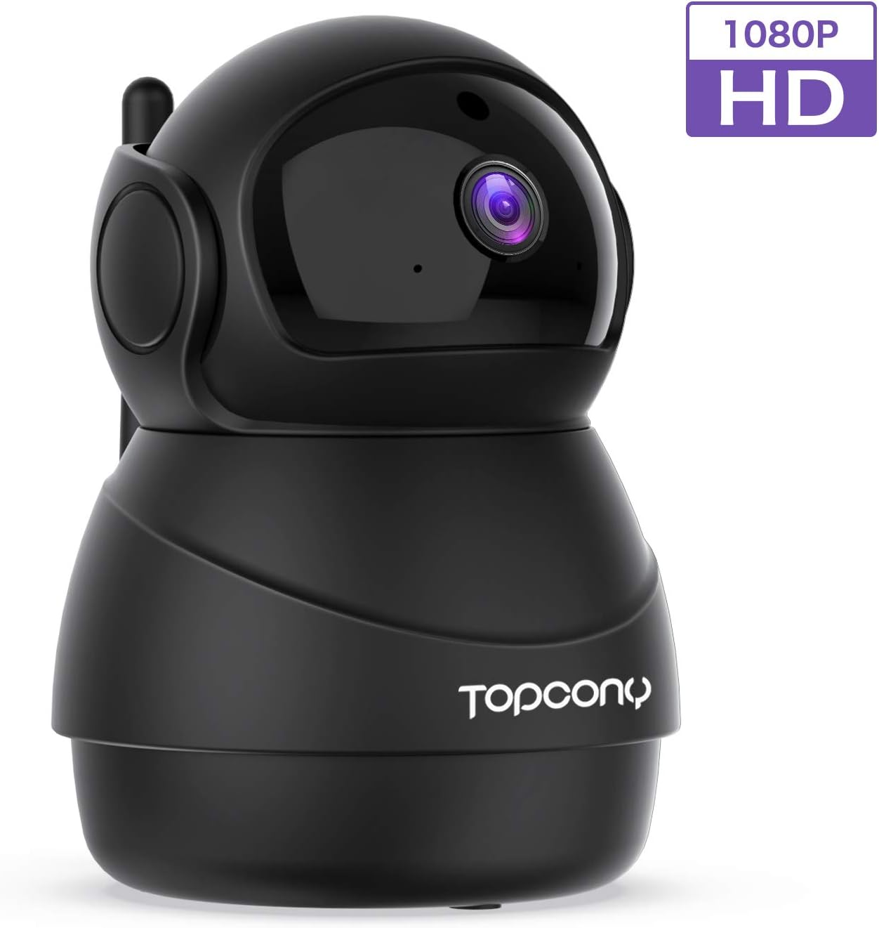 Topcony 1080P FHD WiFi IP Camera Wireless CCTV Home Indoor Camera with 2-Way Audio, Pan/Tilt HD Night Vision Real-time Motion Detection, Monitor Security Surveillance for Pet/Baby/Elder