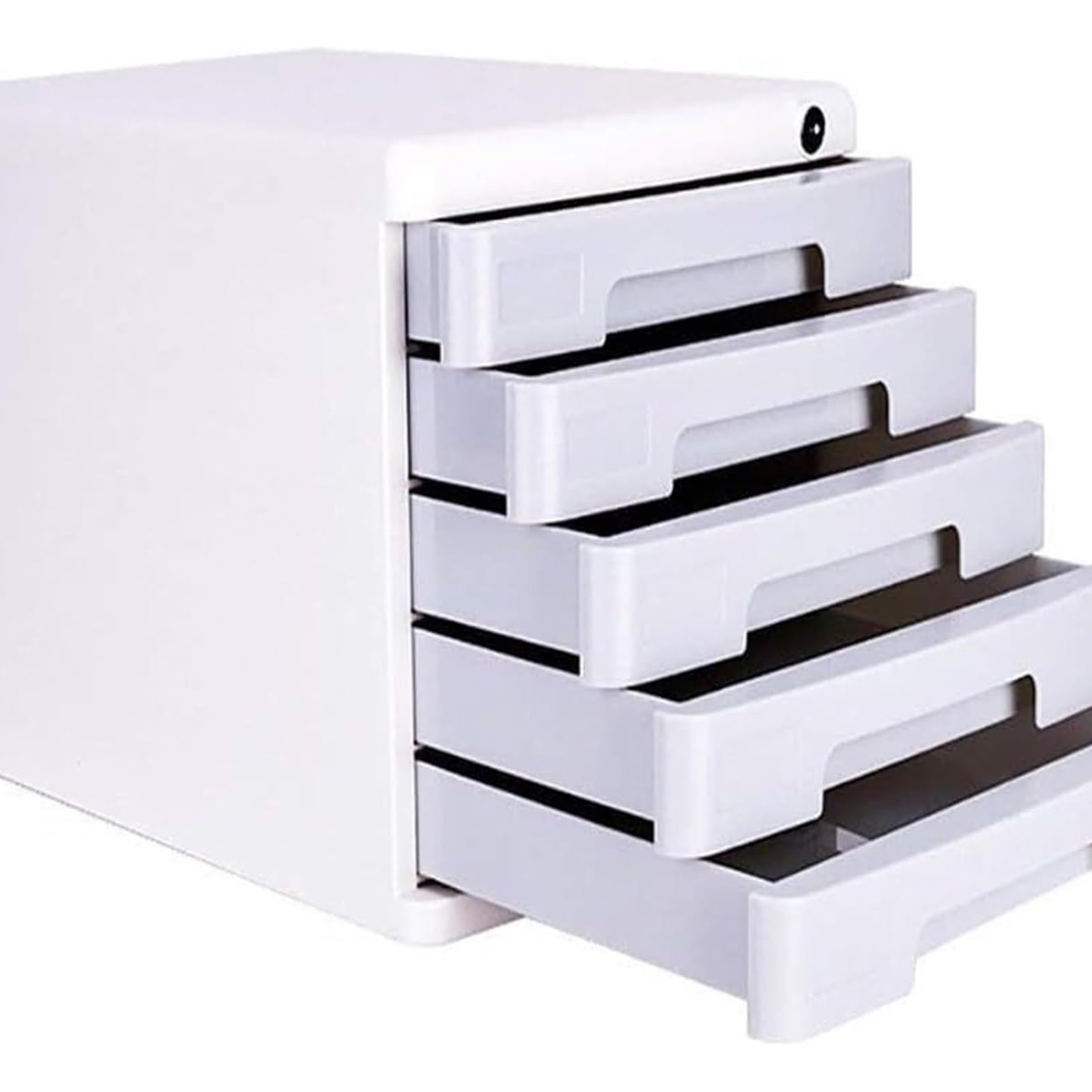 GUODDM 5 Layers Desktop Filing Cabinet, Office Furniture Desk Organiser Drawers, File Organiser, File Cabinet Storage Drawer Desk Unit Organizer Chest Of Drawers With Locking