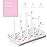 Termichy Baby Bottle Drying Rack, Large Capacity Baby Bottle Rack for Bottles, Dry Rack with Removable Water Tray(Pink)