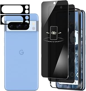 【2+2枚】pixel 8 pro ガラスフィルム 180°覗き見防止 pixel8 pro フィルム のぞき見防止 硬度9H google pixel 8 pro ガラスフィルム 飛散防止 撥水撥油 指紋防止 気泡ゼロ 自動吸着 googleピクセル8プロ 用の 保護フィルム