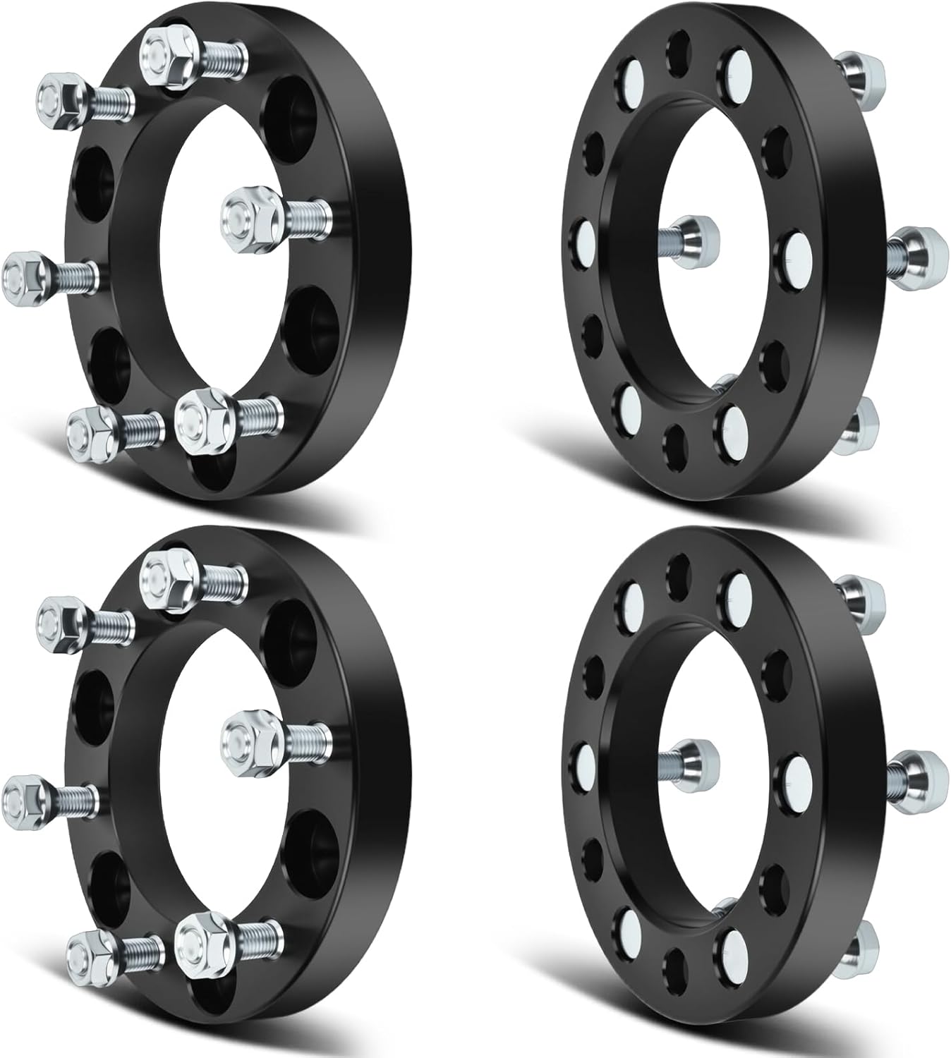 SCITOO 4Pcs Wheel Spacers 1 inch 6x5.5 Bore 108mm Studs 12x1.5 6 Lug Wheel Spacers Adapters Fit for Toyota for Tacoma for Toyota for 4Runner for Toyota for Tundra for Toyota