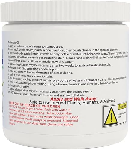 Miniatura 6 de ACT Limpiador de concreto – Removedor de manchas de aceite en polvo seco ecológico para calzadas, aceras, garajes y uso comercial | Aprobado por la