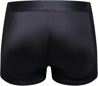 JOCKMAIL Mens Butt Padded Underwear Mens Mesh Shapewear Boxer Briefs with Butt Enhancing Pads