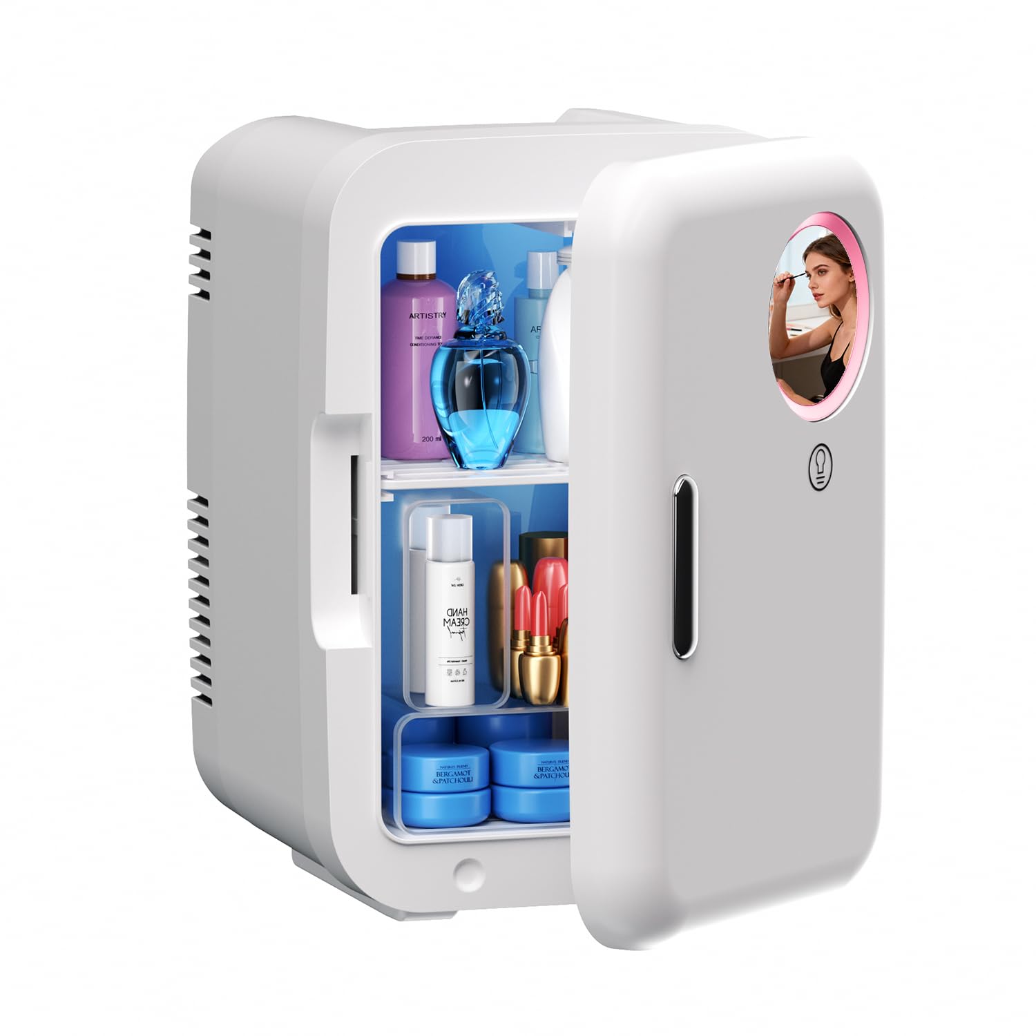JrostKault HUXIdeng 0.1 cu ft Beverage Cooler White