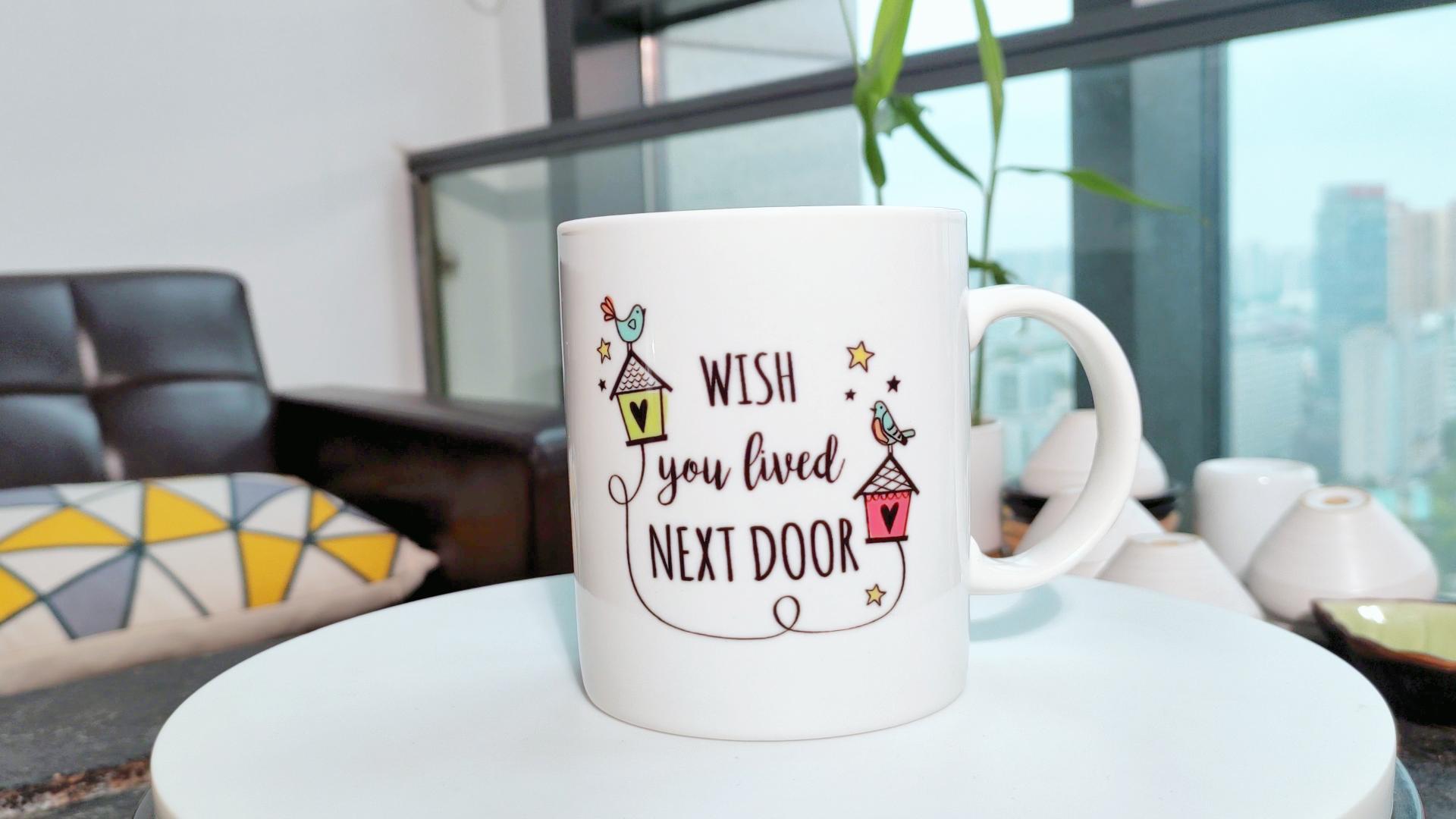 I Wish You Lived Next Door-kaars | Kaars lange afstand, cadeau beste vriend, mok beste vriend beste vriend, cadeau zus, mok verhuist, ik mis je - België
