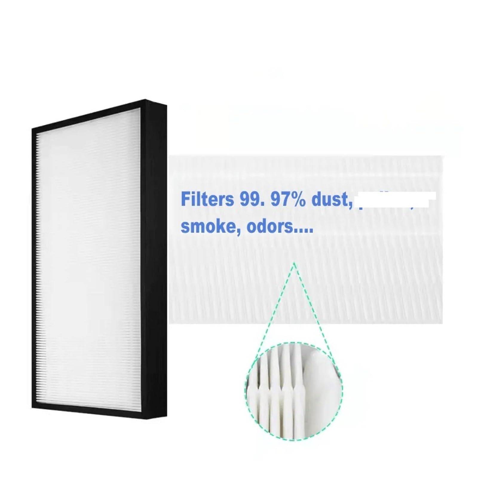 Filtro HEPA De Repuesto For Purificador De Aire, Compatible Con Sharp FZ-F70DF, FZ-E75HF Y KI-LX75-W, Filtros De Carbón Activado.(B)