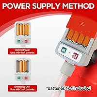 Vista 4 de HiNADA Bomba de transferencia de combustible con parada automática: alimentación de batería, portátil de 3.2 GPM con manguera extra larga de 51