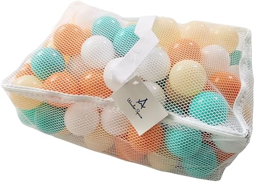 Miniatura 26 de Wonder Space Pelotas suaves de plástico a prueba de aplastamiento sin productos químicos, sin BPA, sin olor, seguras para niños pequeños, piscina