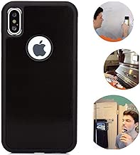 Anti Gravity iPhone X Case, iPhone Xs Case, Magic Nano Suction Sticky Black Anti Gravity case for iPhone X/Xs Hands Free Selfie Stick to Wall Durable Protection Shell Back Cover with dust Proof Film - coolthings.us