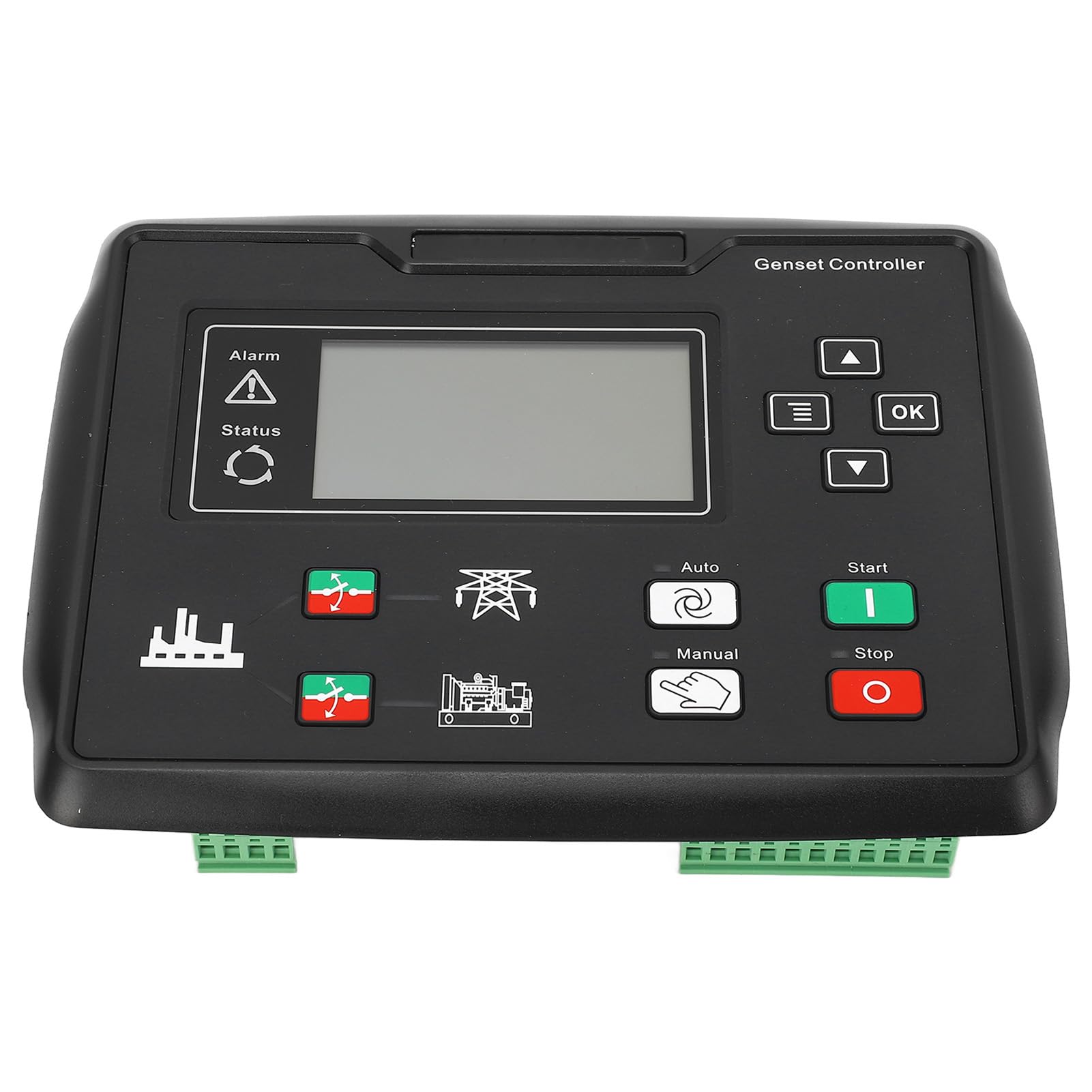 FTVOGUE LCD Panel Sterowania Generatora Diesla Kontroler Samostartu Generatora USB Wyświetlacz 132x64 15 do 360 V Proste Połączenie Automatyczny Start do Codziennej Pracy