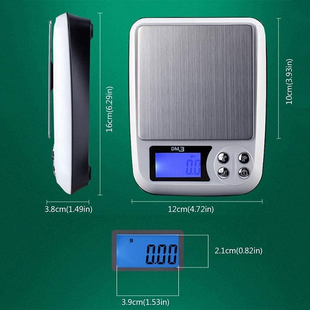 Básculas de Alimentos Digitales Básculas de Cocina Digitales para Alimentos, Joyería Horneado Pesaje de Alimentos Gramos Báscula de Cocina de Plataforma electrónica Básc