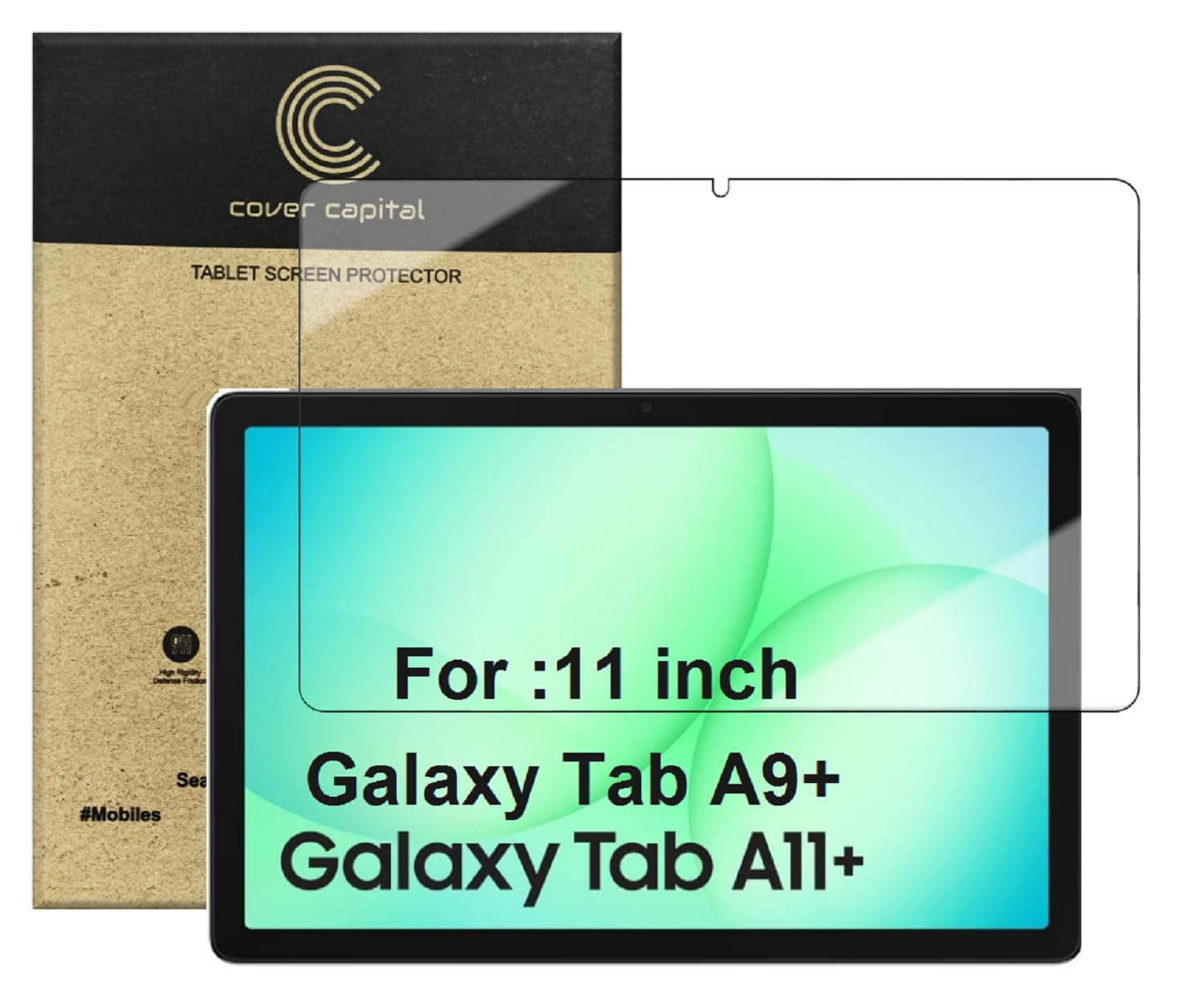 Tempered Glass Guard For Samsung Galaxy Tab A9 Plus / A9+ 11 Inch [SM-X210/X216] -Pack Of 1-image-0