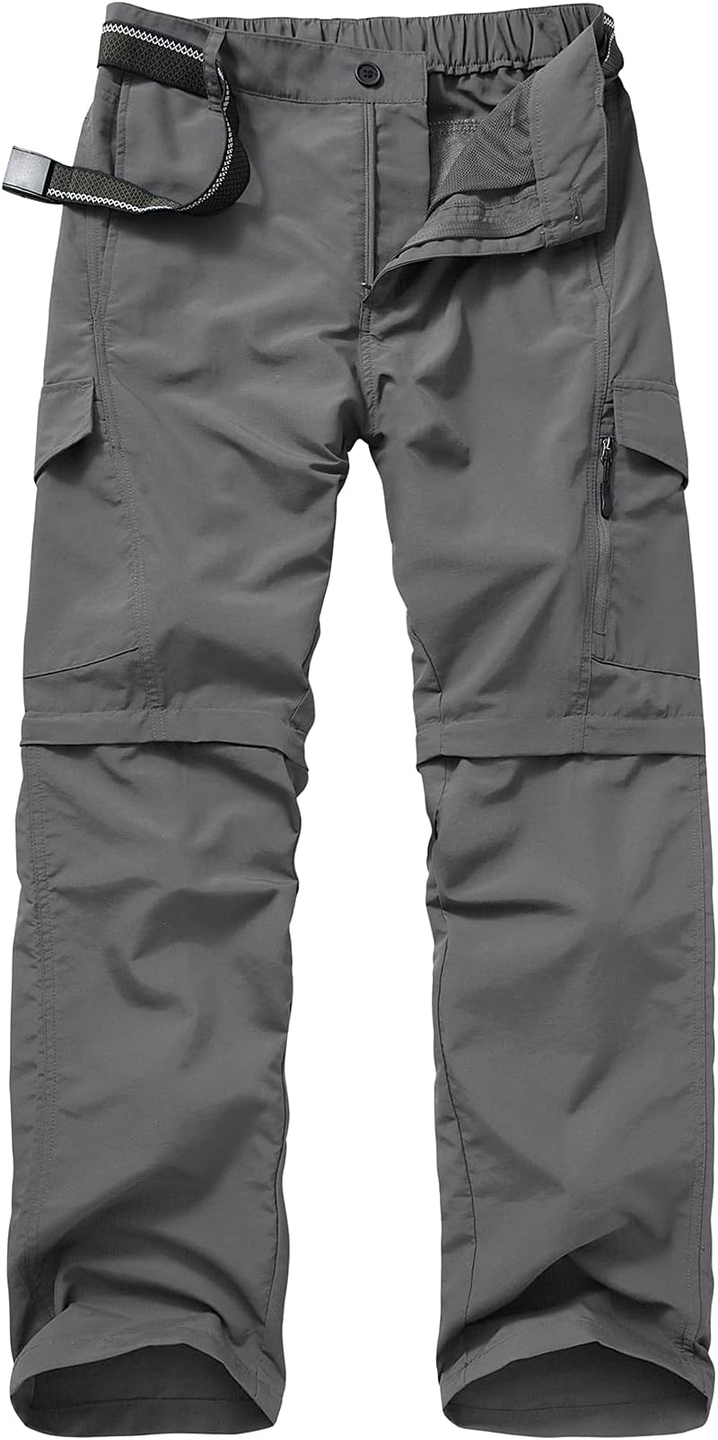 Mens Hiking Pants Quick Dry Lightweight Fishing Convertible Zip Off Safari Trousers