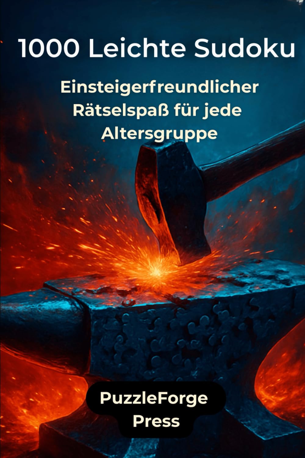 1000 Leichte Sudoku: Einsteigerfreundlicher Rätselspaß für jede Altersgruppe (PuzzleForge™ Sudoku Leicht Schmiede-Reihe – Entspanntes Gehirntraining mit klaren Rätseln)