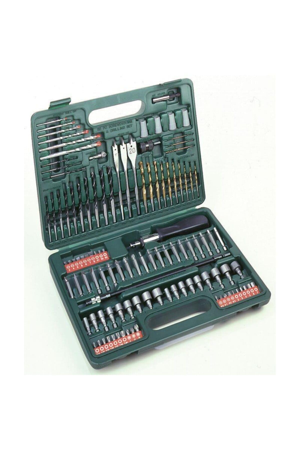 Hitachi - 705315M - Set 112 brocas de metal, madera, mapostería, plas, llaves de vaso y puntas de atornillar