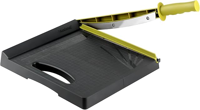 Meafeng A4 Paper Trimmer, Foldable Guillotine Paper Cutter with Hand-held, 12 inch Cut Length, 16 Sheets Capacity, for Scrapbooking Crafts Photo & Label