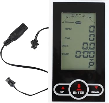 Bike Odometer and Speedometer, Bike Computer, 5.4x3.2 Inch LCD Stationary Bike Speedometer, Portable Exercise Bike Odometer and Speedometer for Speed, Calories, Mileage, Bike Speedometer