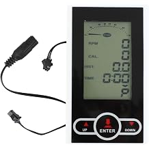 Bike Odometer and Speedometer, Bike Computer, 5.4x3.2 Inch LCD Stationary Bike Speedometer, Portable Exercise Bike Odometer and Speedometer for Speed, Calories, Mileage, Bike Speedometer