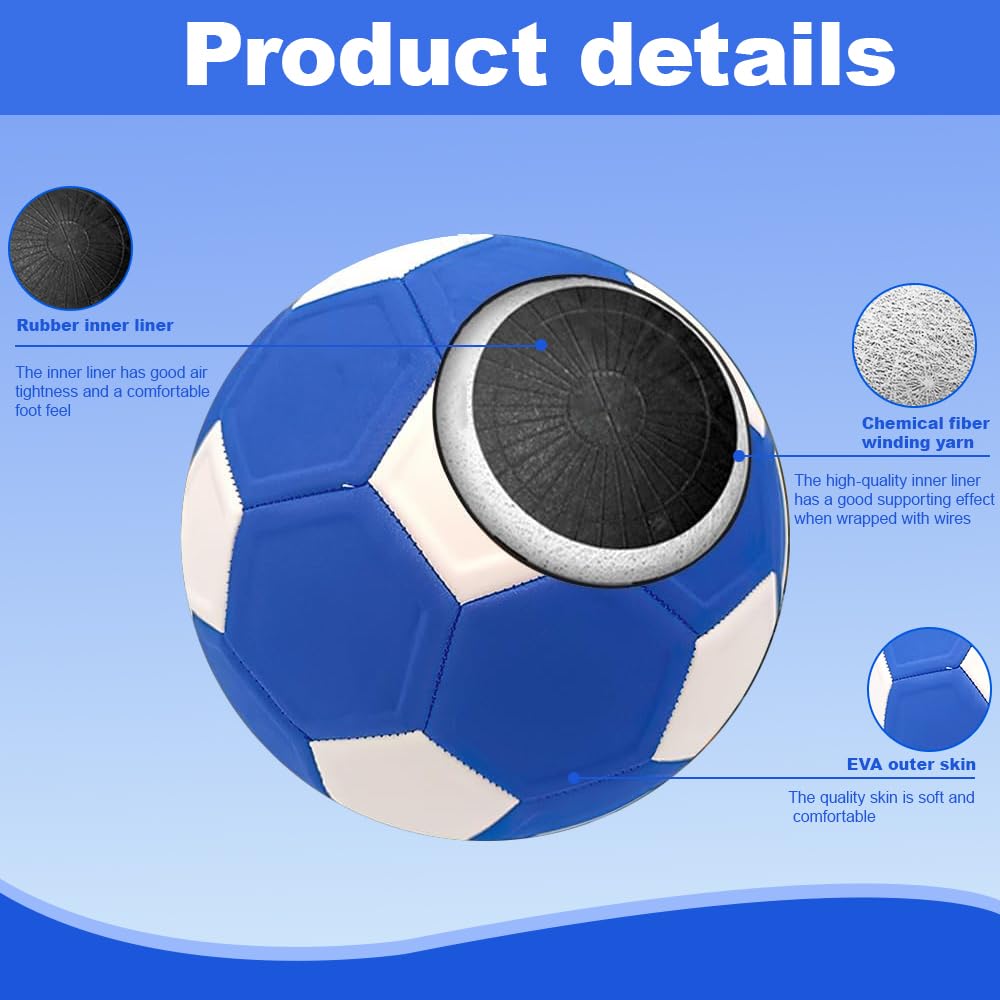 Voetbal, curvebal, 20 cm, softbal, maat 5, EVA-rubber, voor voetbaltraining, cadeau voor kinderen, binnen en buiten