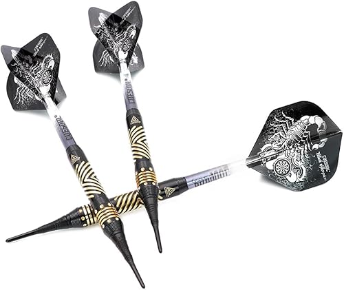 Miniatura 5 de Black Scorpion CUESOUL - Juego de dardos de punta suave de lujo de 0.56 oz con funda de lujo