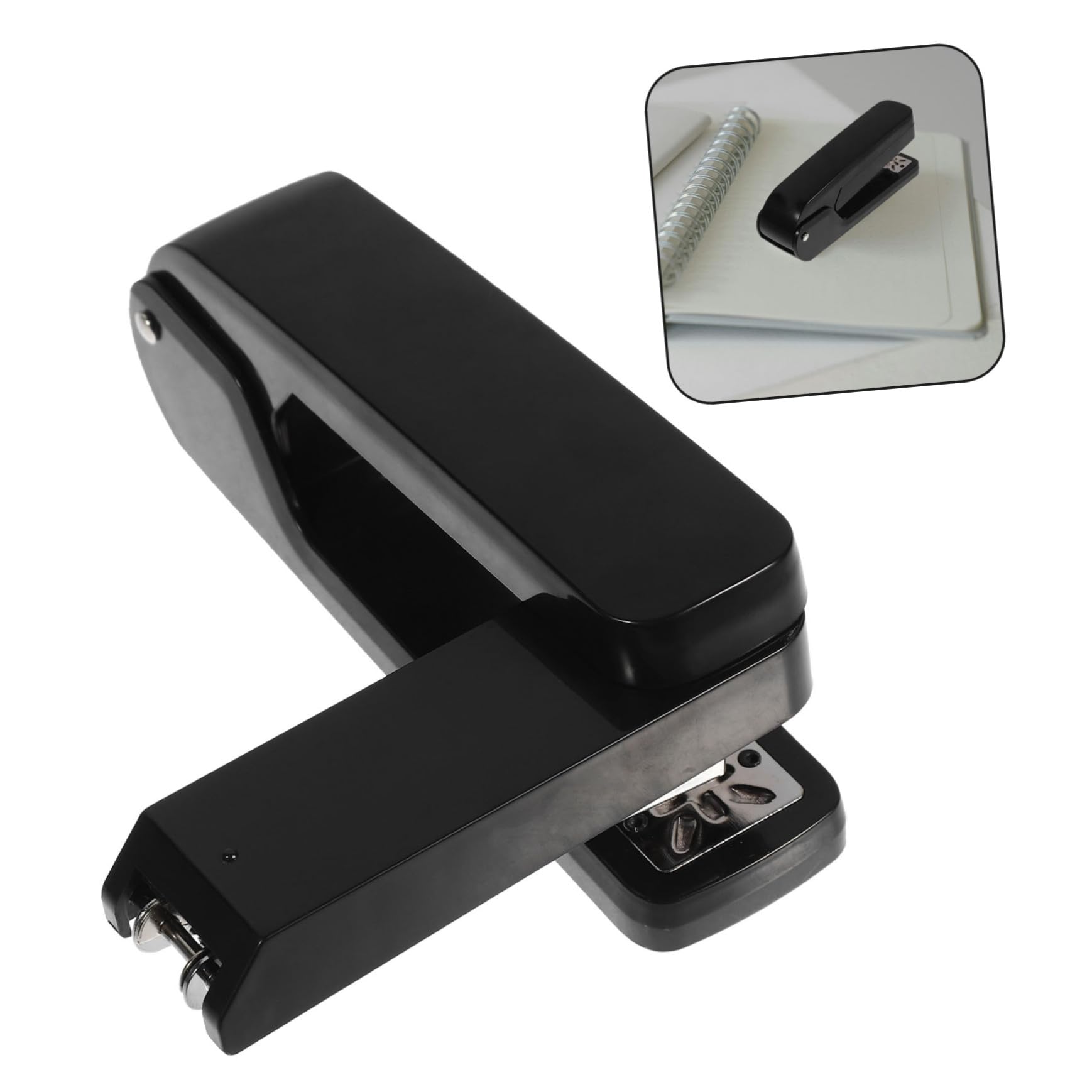 Gadpiparty 4 Pezzi cucitrice rotativa X Cucitrici pesanti per scrivania CONTINIZIONI PERSCITARI Picket desktop cucitrice per rilegatura di carta da ufficio rotante Metallo Nero