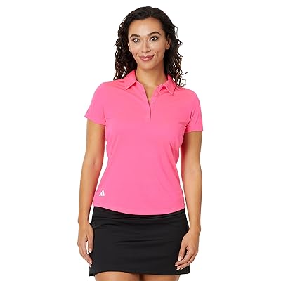adidas Golf Performance Solid Short Sleeve Golf Polo Shirt Women