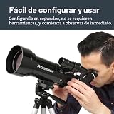 Celestron - Telescopio refractor portátil Travel Scope 70 - Apertura de 70 mm, óptica de vidrio totalmente recubierta - Incluye trípode, mochila y software - Ideal para principiantes y viajes