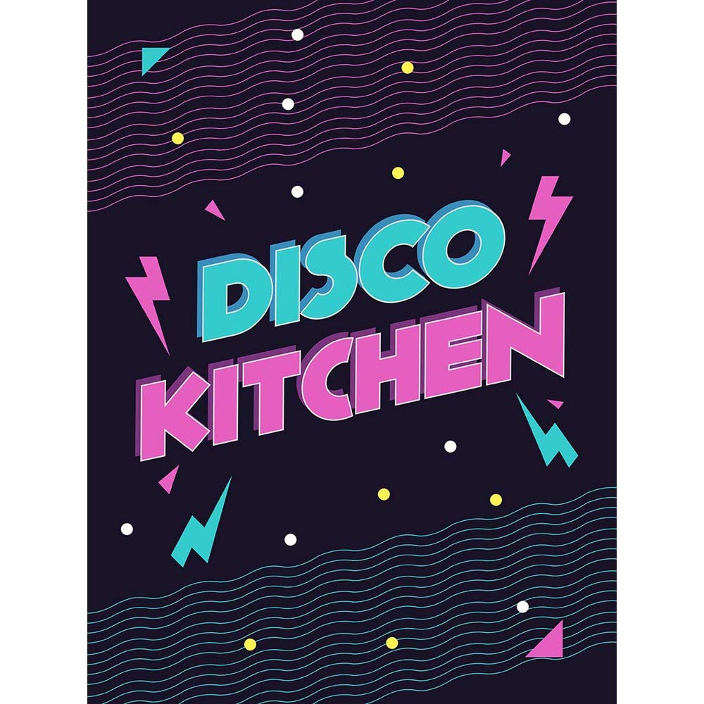 Wee Blue Coo Disco Kitchen 80S Unframed Wall Art Print Poster Home Decor Premium